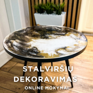 Stalviršių atnaujinimas epoksidu - ZOOM mokymai