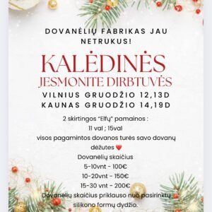 Kalėdinės Jesmonite dovanų dirbtuvės